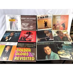 Vintage Vinyl Record Lot 12 LPs Estate Find – Easy Listening, Jazz, Vocal & Pop‎